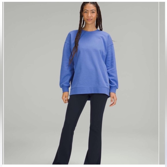 NWT Size 6 Lululemon Perfectly Oversized Crew in Wild Indigo - Picture 2 of 9